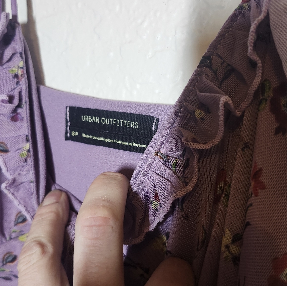 urban outfitters Floral Purple Dress size small - Picture 4 of 5